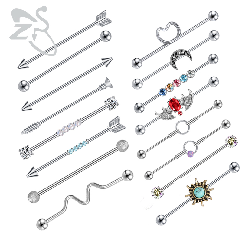 ZS 1PC Surgical Steel Bat Indu - Body Jewelry Surgical Steel 评论和价格