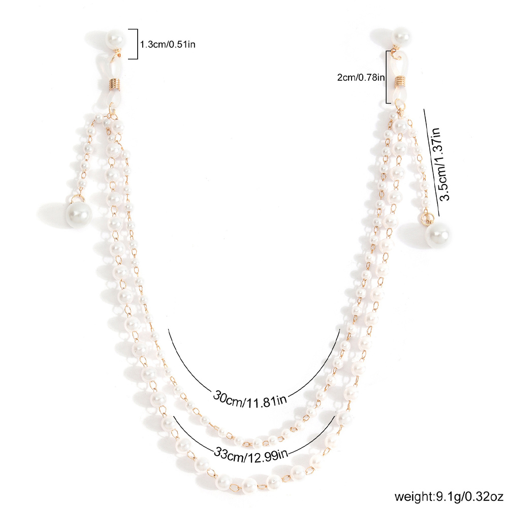 Imitation Pearl Tassel Chest C - Body Jewelry Retainers 评论和价格