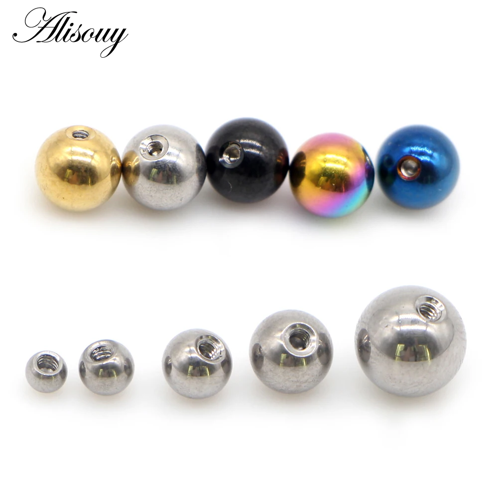 Alisouy 10 Pieces/Lot Stainles - Body Jewelry Replacement Ball 评论和价格