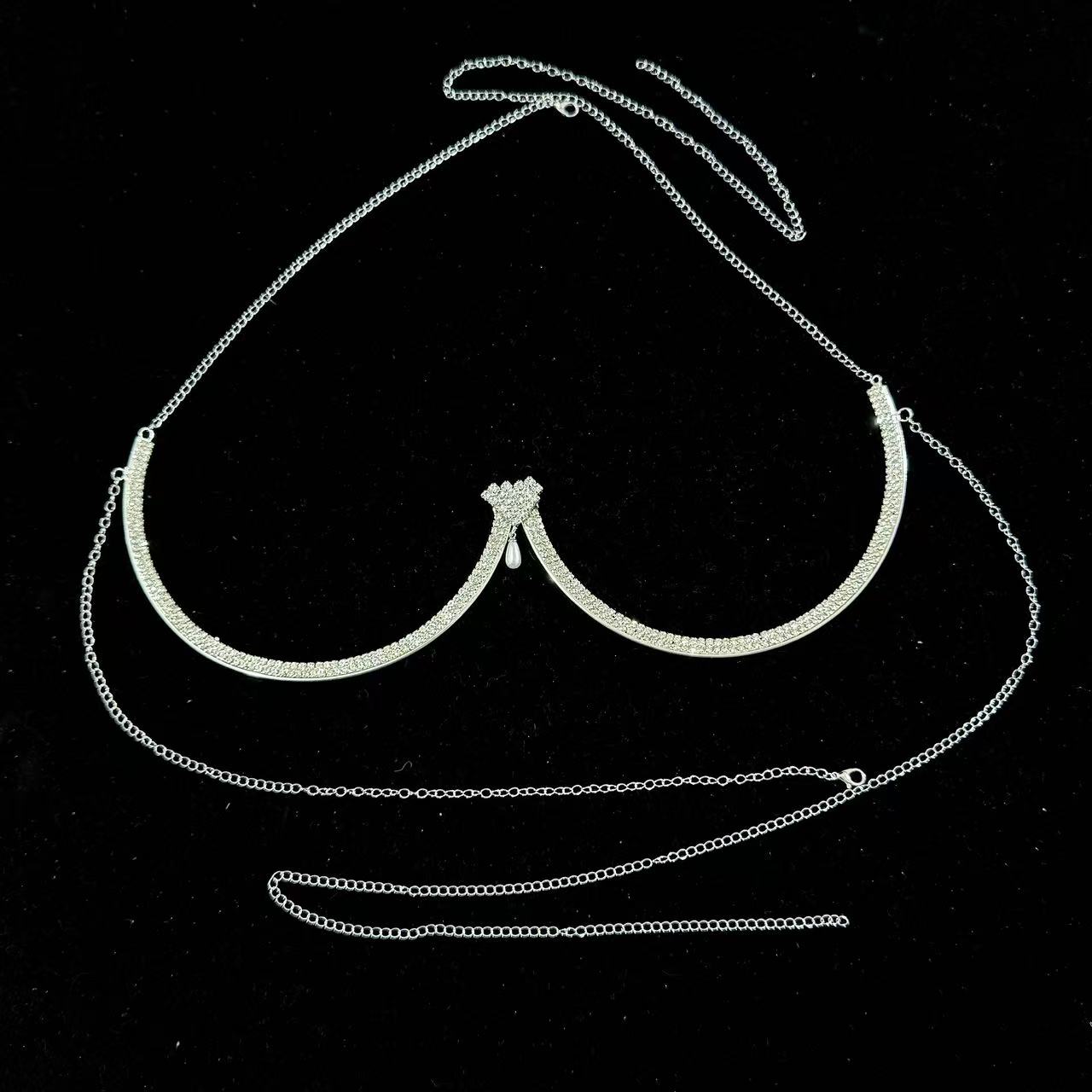 Women's Chest Support Pearl Pe - Body Jewelry Necklace 评论和价格