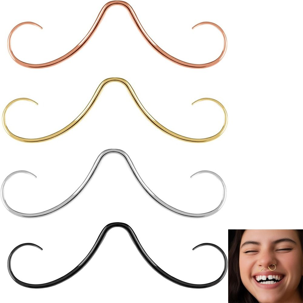 Piercing Jewelry Mustache Sept - Body Jewelry Surgical Steel 评论和价格