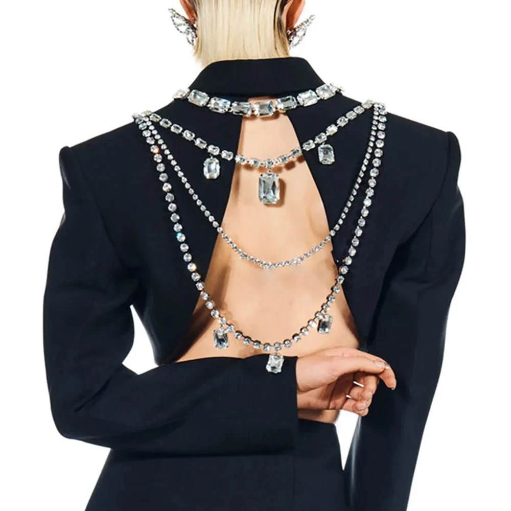 Shine Rhinestone Long Tassel B - Body Jewelry Retainers 评论和价格