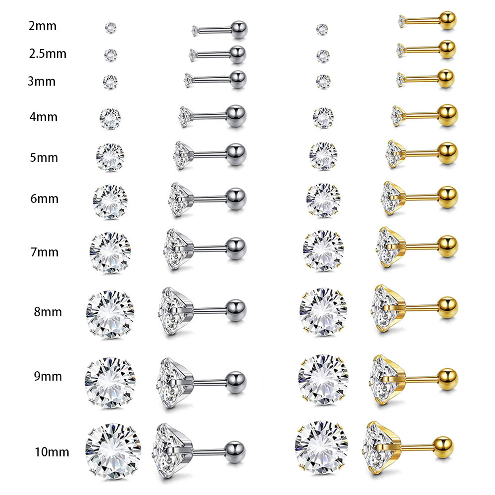 1Pair Surgical Steel Catch Rou - Body Jewelry Surgical Steel 评论和价格