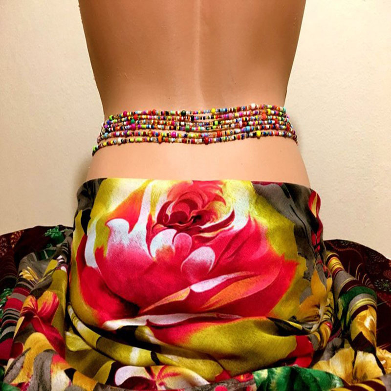 Women Layered Beaded Belly Cha - Body Jewelry For You 评论和价格